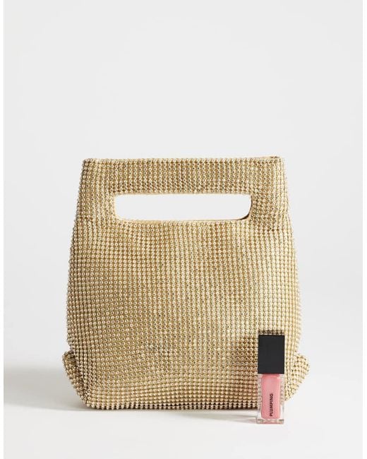 TOPSHOP Natural Stella Small Grab Bag