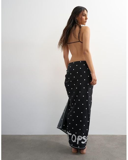 TOPSHOP Gray Square Sarong