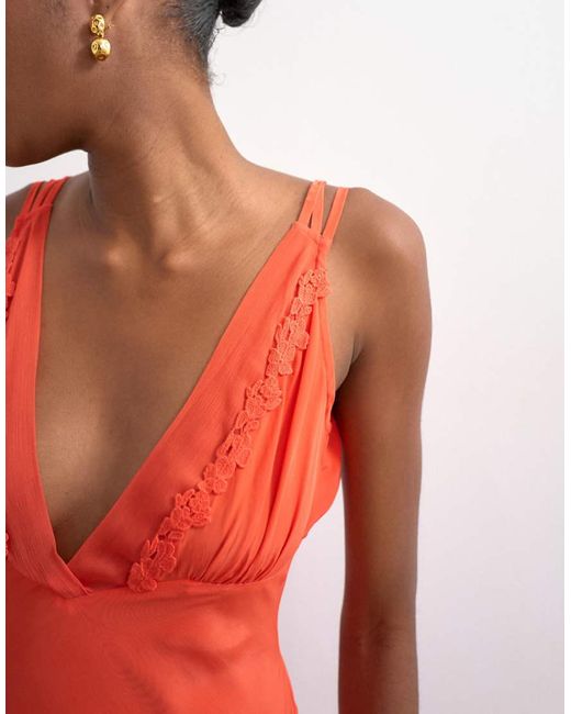TOPSHOP Embroidered Maxi Occasion Dress