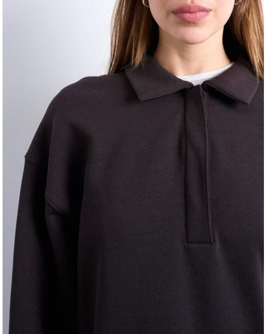 TOPSHOP Blue Polo Sweatshirt