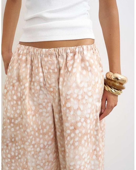 TOPSHOP Natural A Line Poplin Culotte