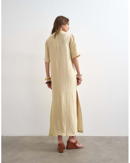 TOPSHOP Natural T-shirt Maxi Dress