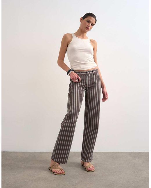 TOPSHOP Multicolor Ember Low Rise Straight Leg Jean