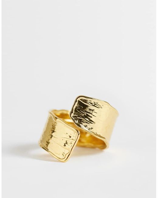 TOPSHOP Metallic Rebecca Waterproof Hammered Ring