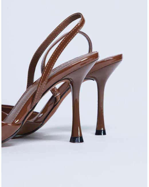 TOPSHOP White Angel High Heeled Court Shoe