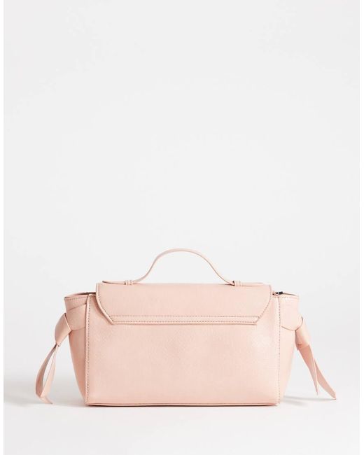 TOPSHOP Pink Josie Small Grab Knot Detail Grab Bag