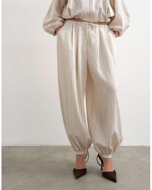 TOPSHOP White Co Ord Modal Balloon Trouser