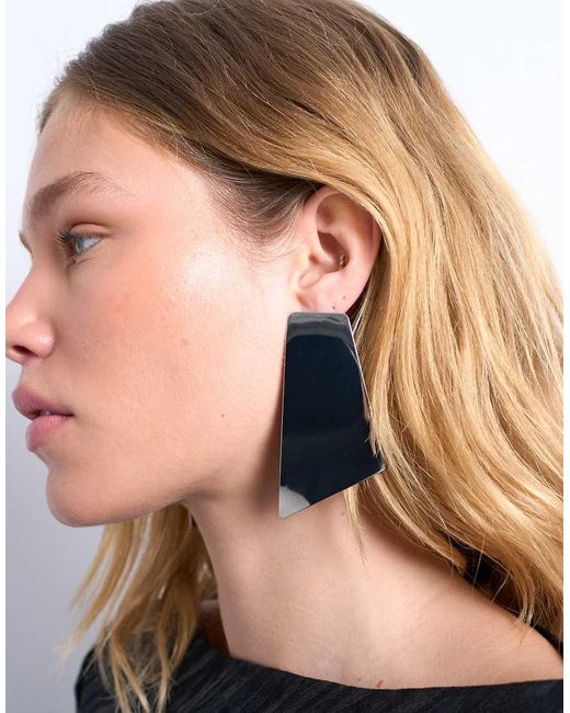 TOPSHOP Blue Emmey Statement Stud Earrings