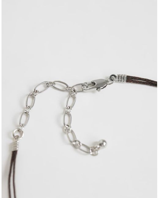 TOPSHOP Metallic Nasha Cord Necklace