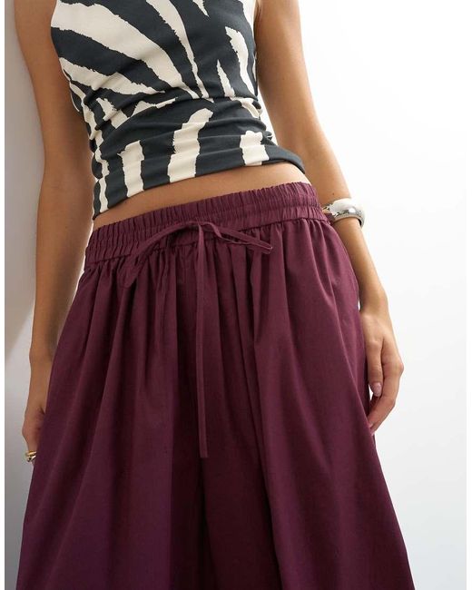 TOPSHOP Red Extreme Balloon Pants