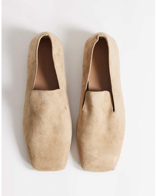 TOPSHOP Natural Denise Slip On Flat Shoe