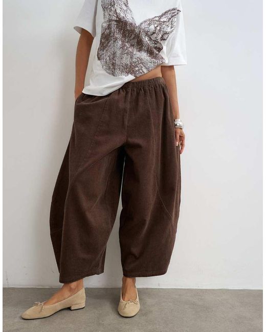 TOPSHOP Multicolor Cord Mid Length Ovoid Trouser