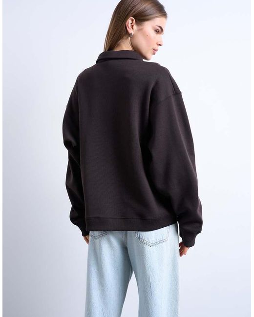 TOPSHOP Blue Polo Sweatshirt
