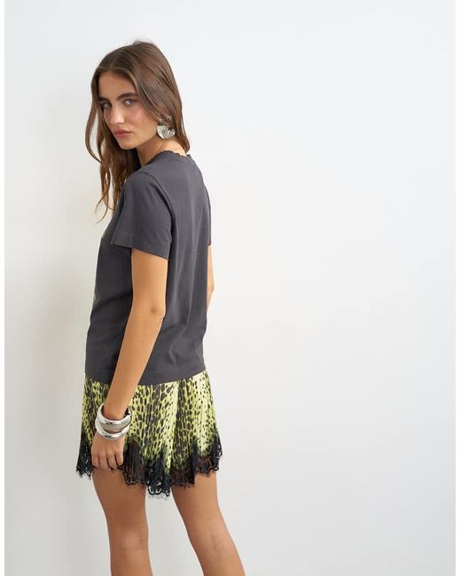 TOPSHOP Gray 'blondie' Graphic Classic Tee