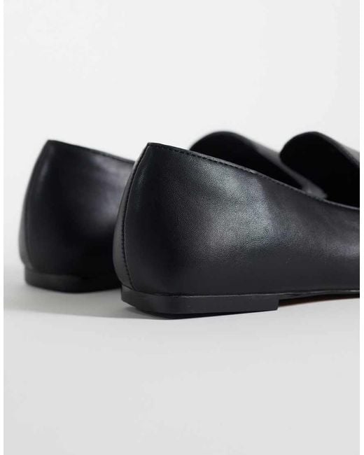 TOPSHOP Black Denise Slip On Flat Shoe