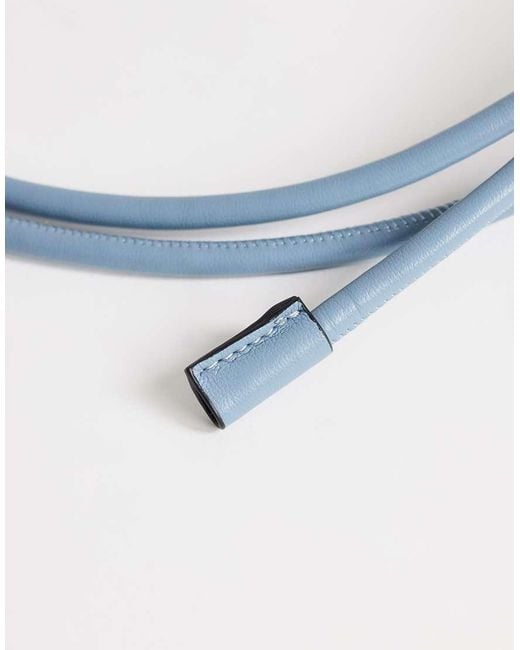 TOPSHOP Blue Cord Style Belt