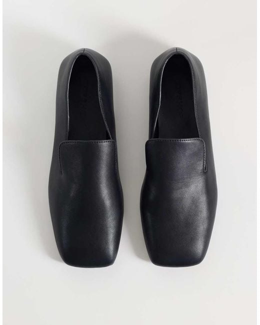 TOPSHOP Black Denise Slip On Flat Shoe