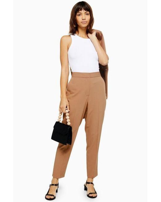 camel suit trousers