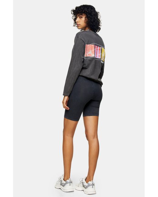 topshop biker shorts