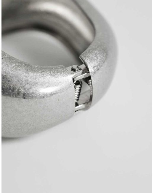 TOPSHOP Gray Flavia Chunky Bangle