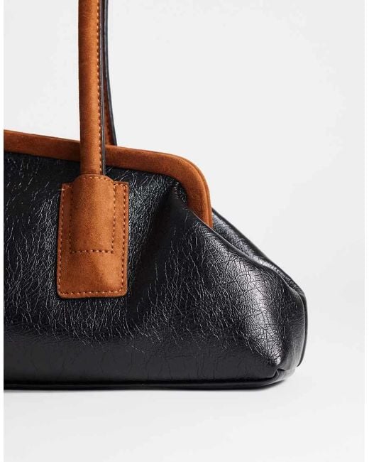 TOPSHOP White Sophie Medium Angular Shoulder Bag