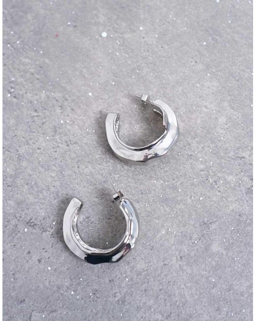 TOPSHOP Blue Emily Chunky Hoop Earring