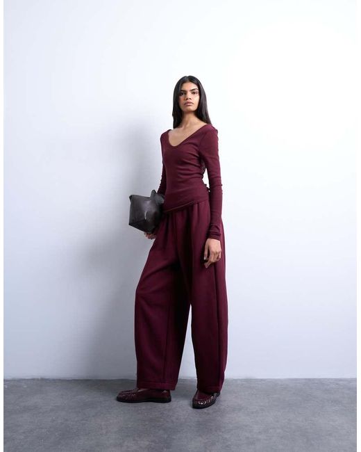 TOPSHOP Purple Balloon Jogger