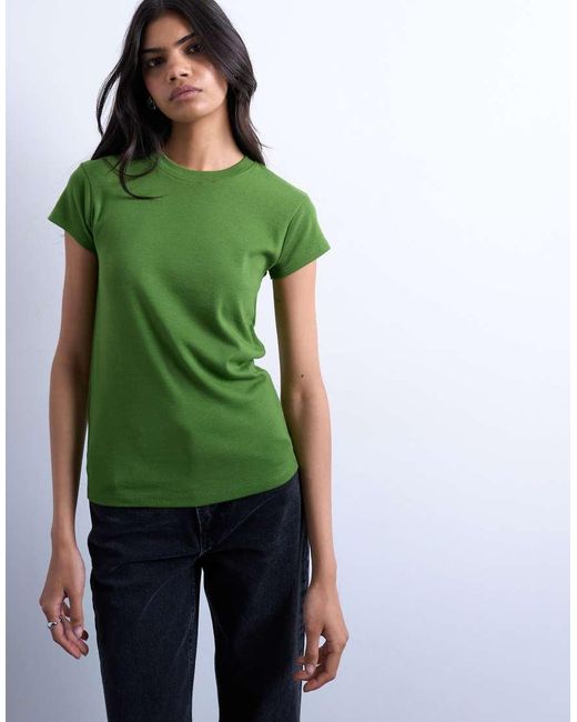 TOPSHOP Green Everyday Tee