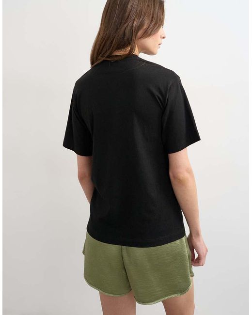 TOPSHOP Black Relaxed Tee