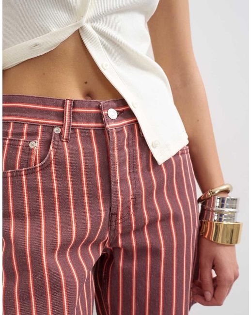 TOPSHOP White Denim Editor Shorts