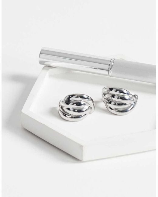 TOPSHOP Metallic Emry Waterproof Stainless Steel Stud Earring
