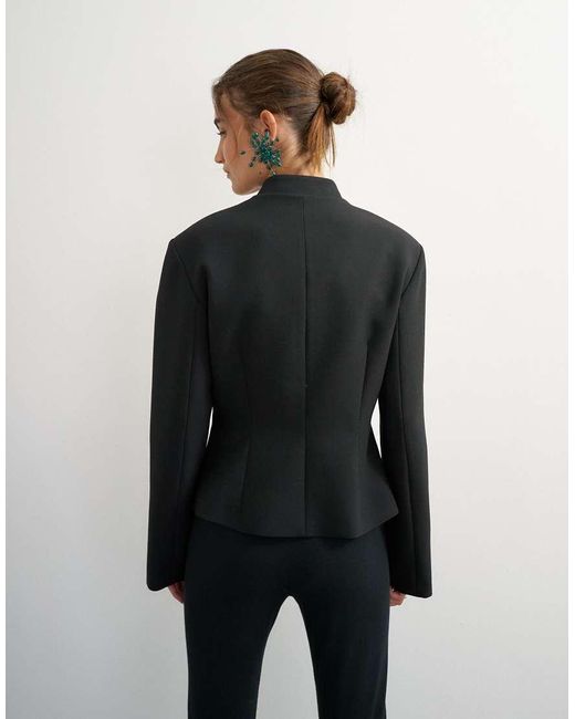 TOPSHOP Black Co Ord Drummer Jacket