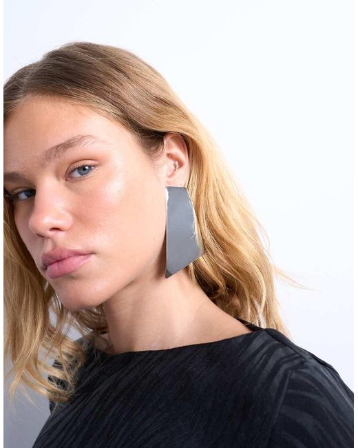 TOPSHOP Blue Emmey Statement Stud Earrings