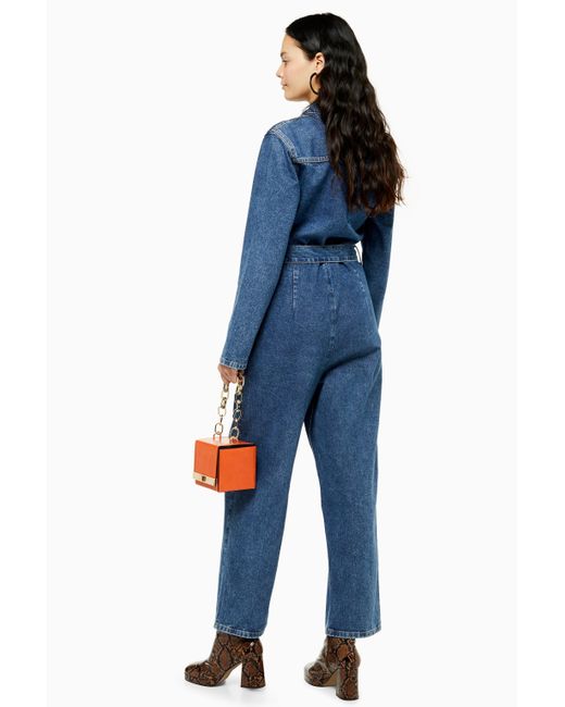 denim utility suit