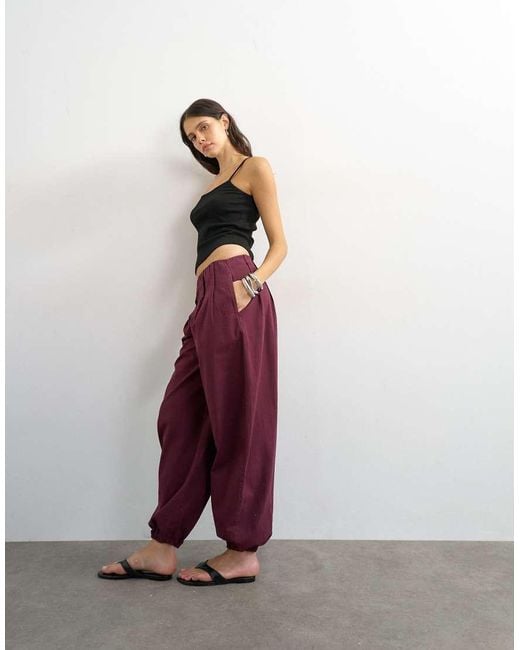 TOPSHOP Multicolor Poplin Balloon Trouser