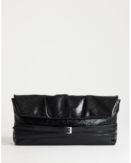 TOPSHOP Black Meadow Strap Clutch
