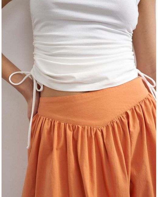 TOPSHOP White Drop Waist Saloon Maxi Skirt