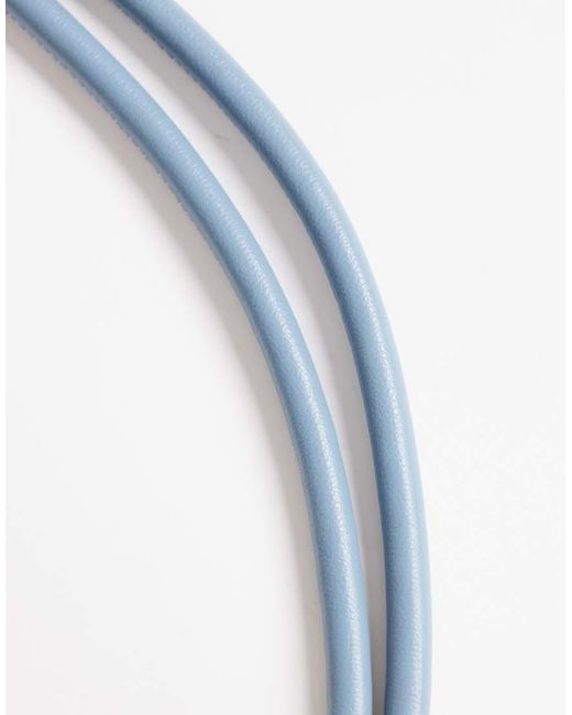 TOPSHOP Blue Cord Style Belt