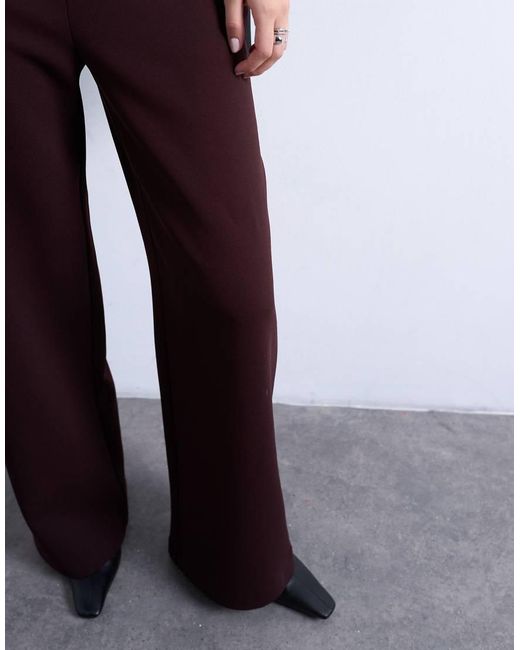 TOPSHOP Blue Clean Pull On Tailored Trouser