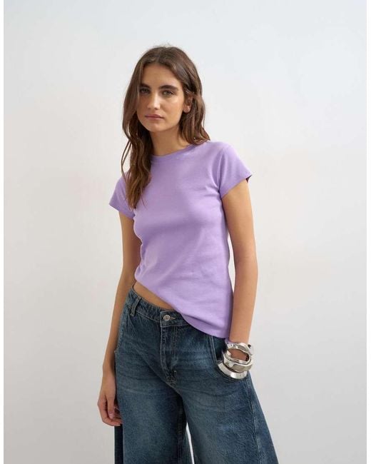 TOPSHOP Purple Everyday Tee