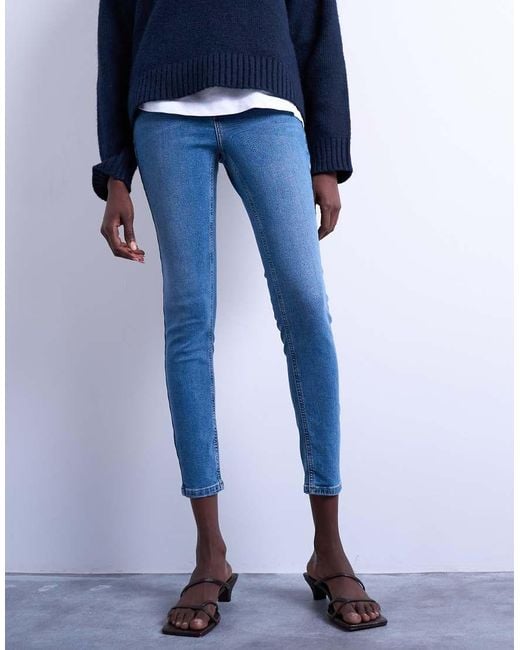 TOPSHOP Blue Jamie High Rise Skinny Jean