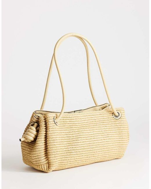 TOPSHOP Natural Miller Large Straw Shoulder Bag