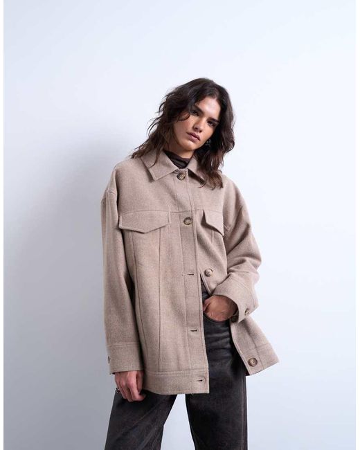 TOPSHOP Natural Formal Western Jacket