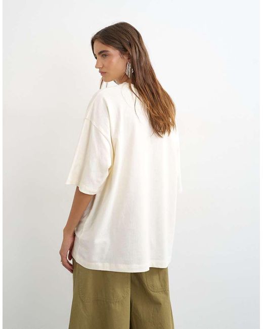 TOPSHOP Natural '500 Club' Graphic T-shirt