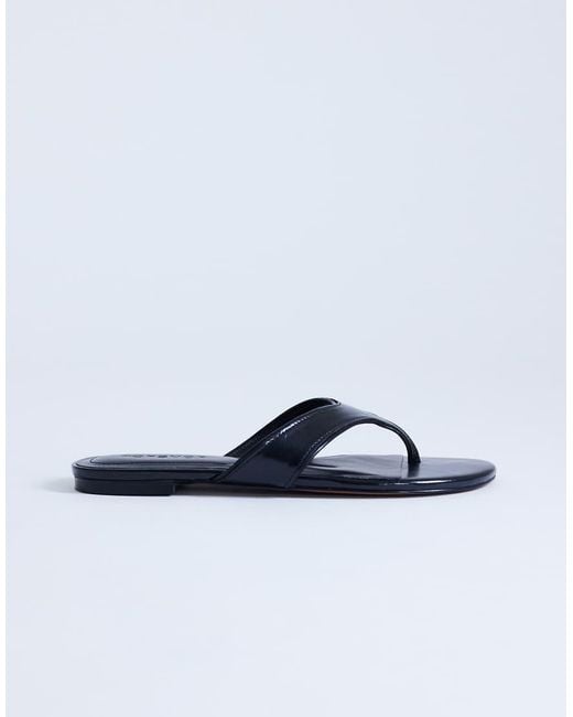 TOPSHOP Blue Sisi Toe Thong Flat Sandal