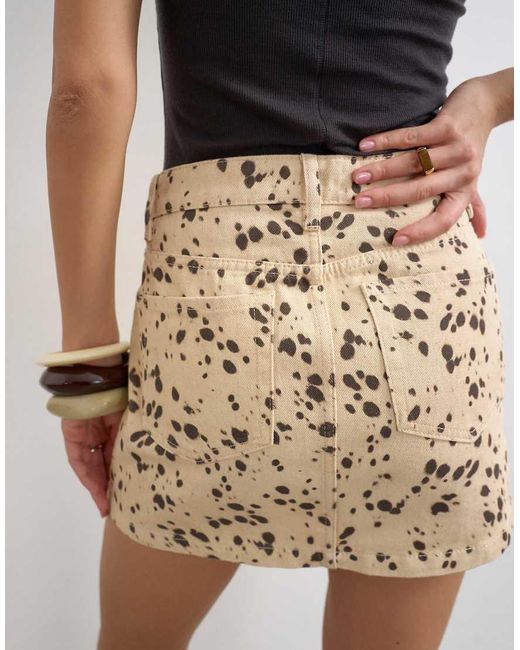 TOPSHOP Multicolor Denim Pelmet Skirt
