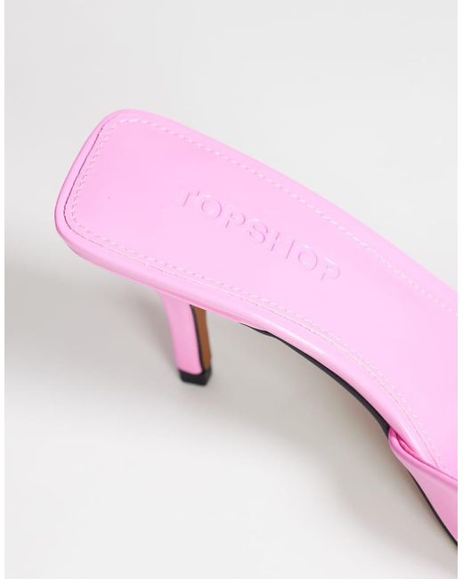 TOPSHOP Pink Alfie Pointed Heeled Court