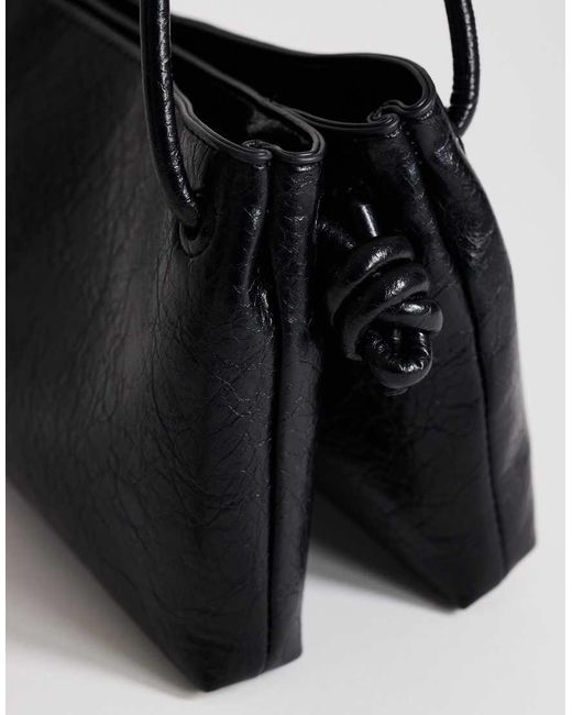 TOPSHOP Black Schelby Medium Flat Bowler