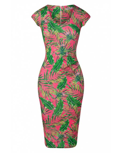 stil hoofdkussen Duur vintage chic for topvintage 50s Melody Tropical Pencil Dress | Lyst NL