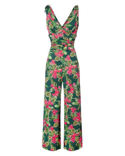 vintage chic for topvintage Tropical Jumpsuit in het Green
